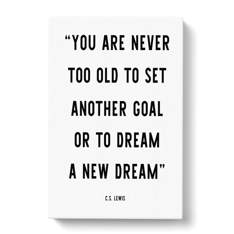 Dream a New Dream - Wrapped Canvas, 91cm H x 60cm W x 3cm D
