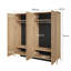 Delancy 4 Door Manufactured Wood Wardrobe
