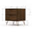 Rockefeller 20" Nightstand In Brown Brown (2-Drawer)-975590519