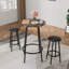 Ensemble de table de bar 3 pièces avec 2 tabourets de bar - table de pub moderne