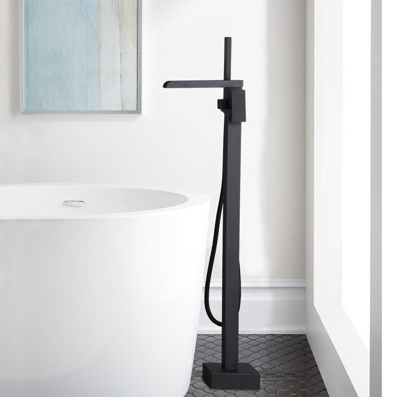 1 Handle Floor Waterfall Faucet with Diverter