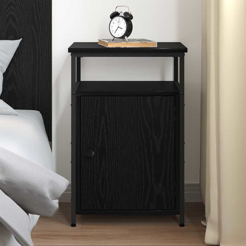 Bedside Cabinet Engineered Wood, Artisan Oak