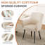 Modern Faux Leather Upholstered Arm Dining Chair-469426146