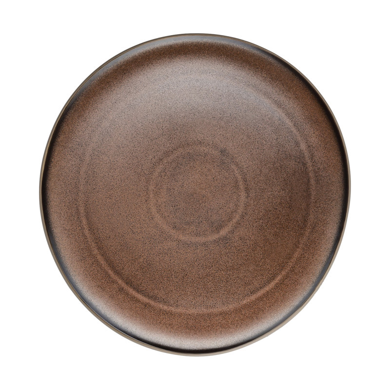 Junto Handmade Stoneware Dinner Plate, Bronze