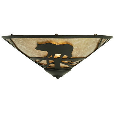Rustic Lodge 3 - Light Flush Mount