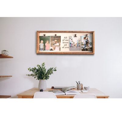 Cadre photo campagnard avec 4 clips