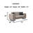 Poltee 4-Piece Storage Sofa Set