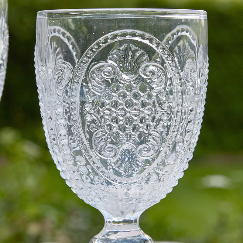 Utica 1ml Glass Goblet Set, Clear