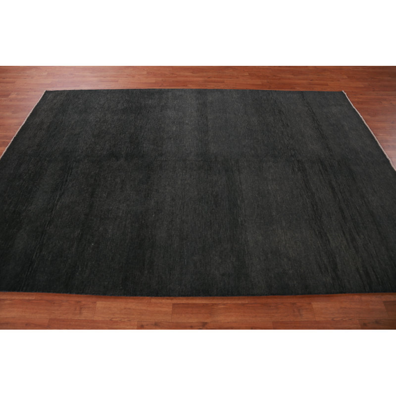 Tapis contemporain à teinture végétale Gabbeh 6 x 9