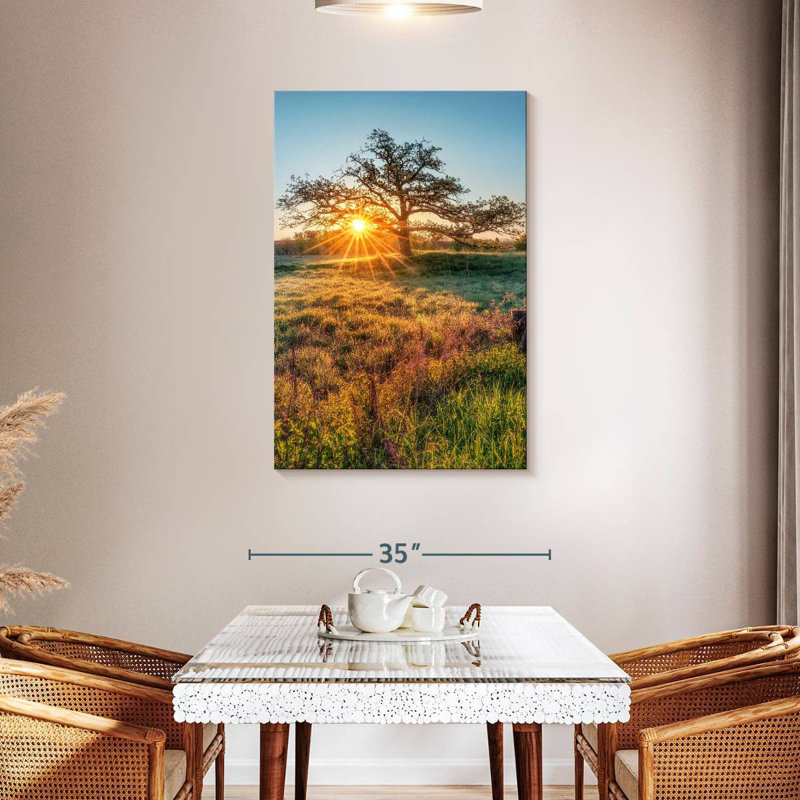 Harnek Oak Tree Sunrise, H 45 po x l 30 po