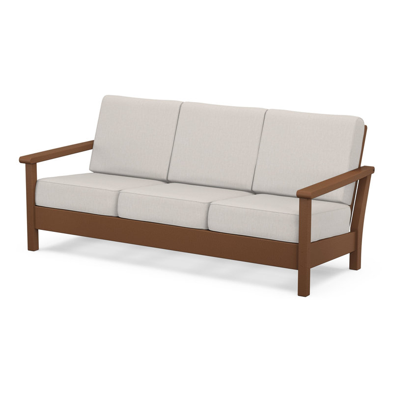 Harbour Deep Seating Sofa, Teak, Cast Ash