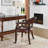 Porker Tufted Sponge Dining Chairs with Casters-49655581