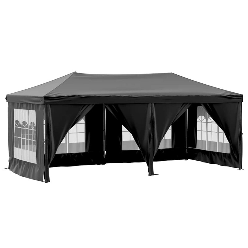 6m x 3m Steel Canopy, Black