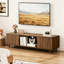 Spacieux meubles télé et centres de divertissement, console de maison en MDF moderne noyer