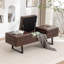 Banc de rangement rembourré en similicuir Charice-132539111