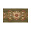 Hand-Knotted High-Quality Green and Brown Runner