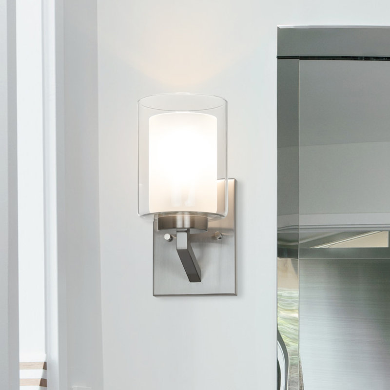 Iron Armed Sconce, Brushed Nickel