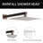 Shower Faucet Set With Hydro Power Temperature Display,10 Inch Shower Head With Handheld Spray, With Shower Valve And Trim Kit-125505966