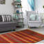 Tapis décoratif en laine de conception unique noué à la main new age kashkoli rouge/jaune 3 pi 2 po x 5 pi 1 po