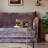 Vintage-style striped purple sofa