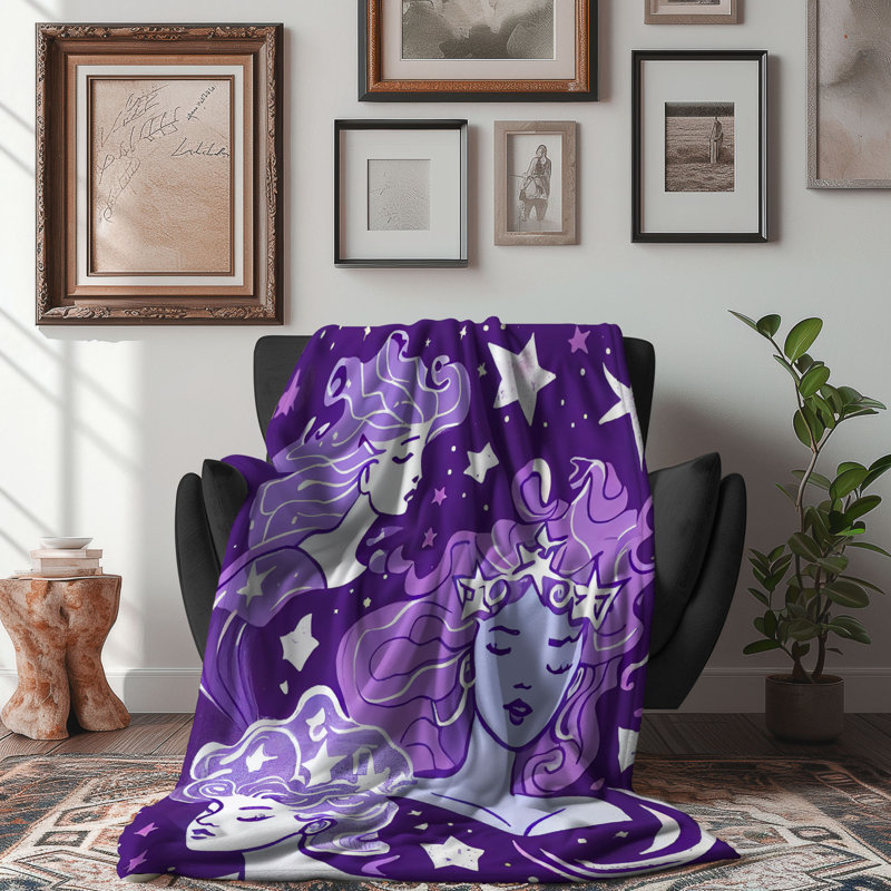 Jeté Serene Goddess - 1 pièce Premium Sherpa, L 60 po x L 80 po