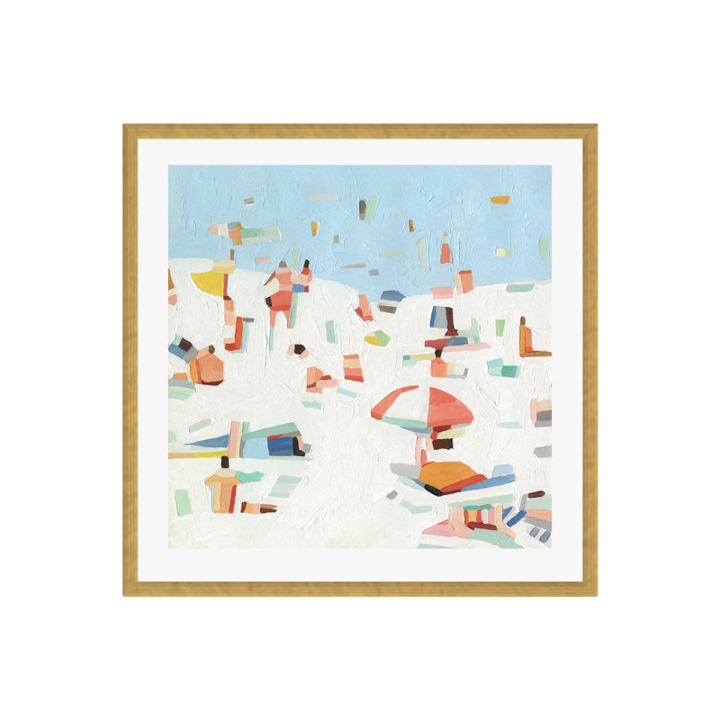 Summer Confetti III by Emma Scarvey, Gold, 12"H x 12"W