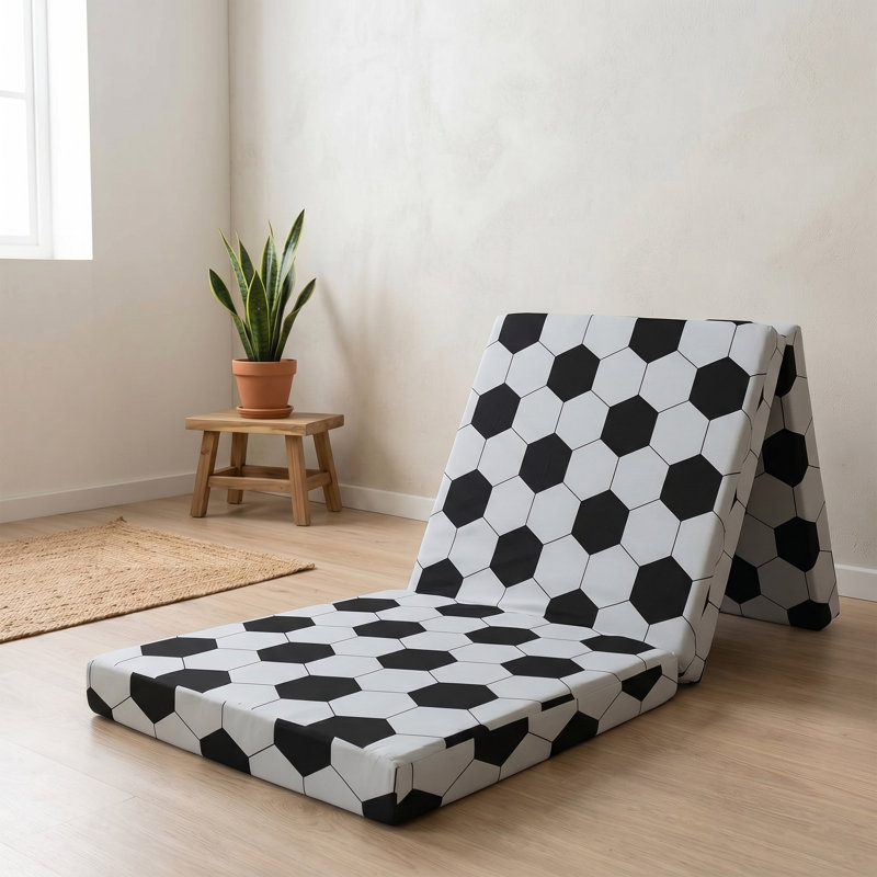 Dull Symple Stuff Foam Mattress, Black/White