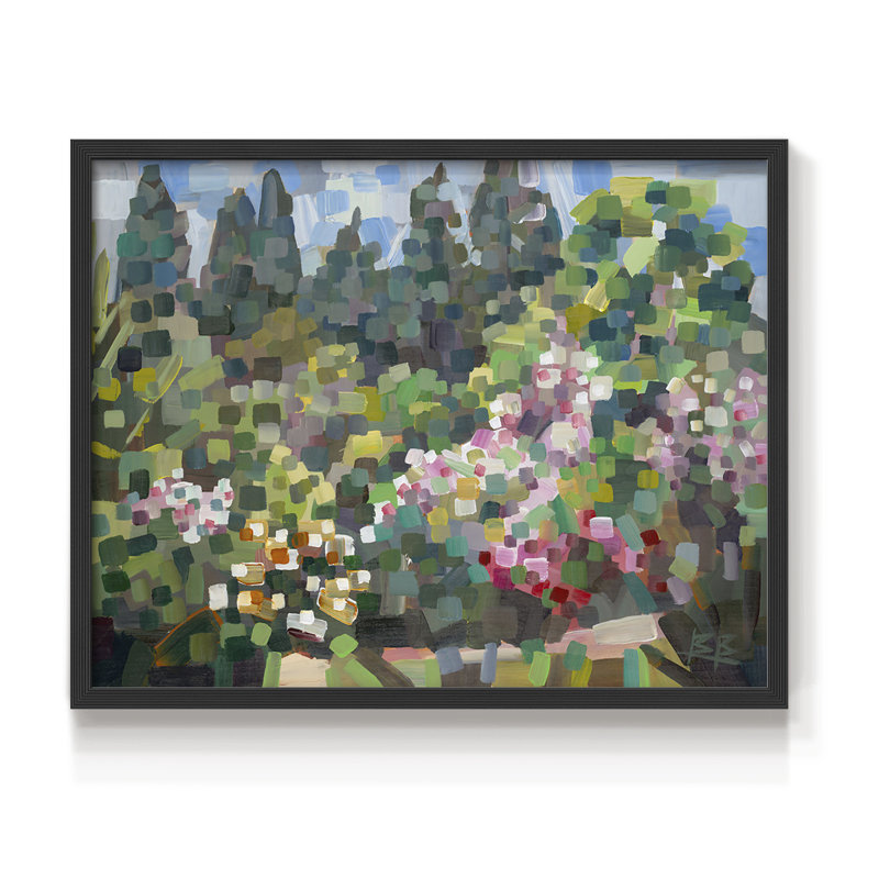 Arboretum in Spring -Framed Print - Restickable