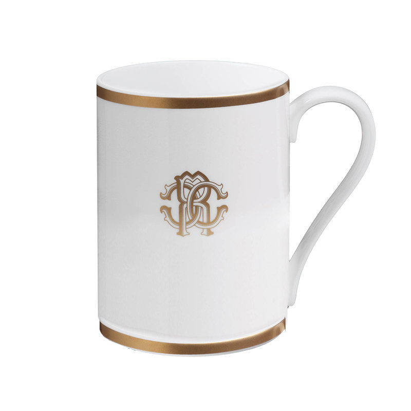 Mug Cup SILK in Luxury Box Gold diam. 3.9in, H 3in, cap. 12.5 oz