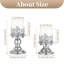 2 Pieces Metal Candlestick Set