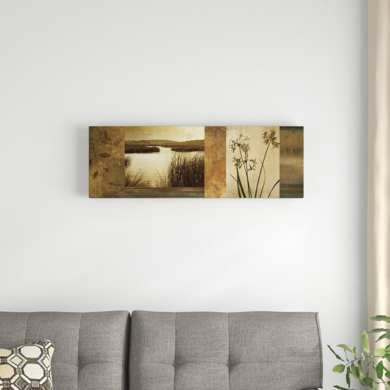 « laguna i », impression sur toile, H 12 po x l 36 po x P 1,5 po, Toile avec cadre noir
