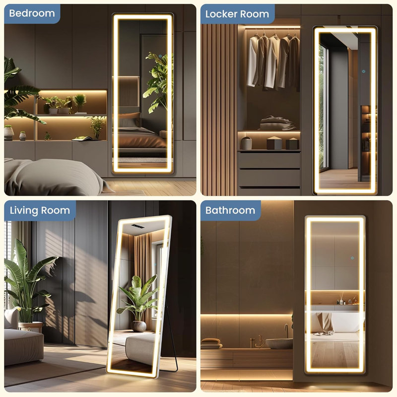 16"×60" Full Length Mirror With Light