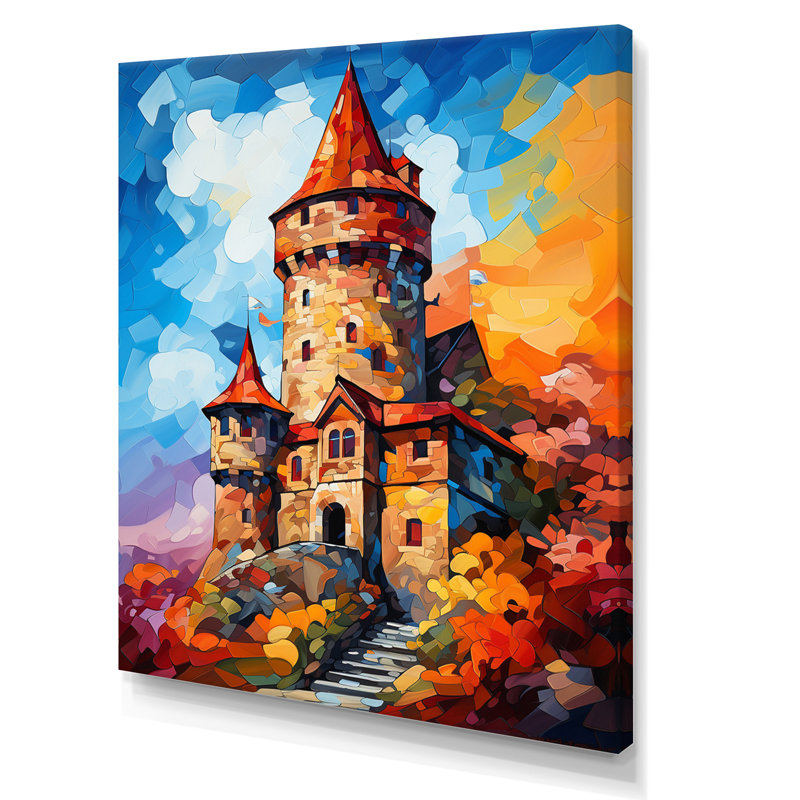 «Beautiful Sunset Over Old», impression sur toile, Toile tendue, H 40 po x l 30 po x P 1,5 po