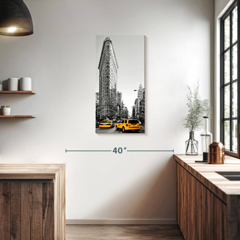 Flatiron Yellow Pop, 36" H x 18" W