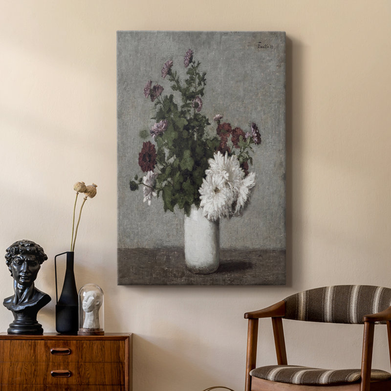 Reproduction florale rétro L XXVII - galerie Cavas sur mesure