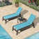 Deccani 64.17" Long Reclining Chaise Lounge Set with Table