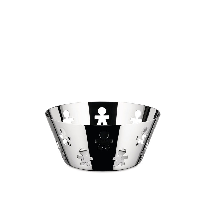 Girotondo Round Basket, Steel
