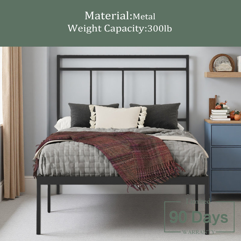 Twin Platform Bed With Headboard