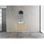 Meuble-lavabo mural 30 po avec lavabo d'art en céramique et 2 portes à fermeture en douceur, contreplaqué