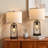 21.5” Table Lamp Set With Night Light And USB Ports