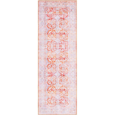 Tapis oriental rouge / gris