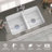 Echo 32 in. White Kitchen Sink Drop-in/ Undermount Fireclay Farmhouse Sink Double Bowl with Accessory Kit