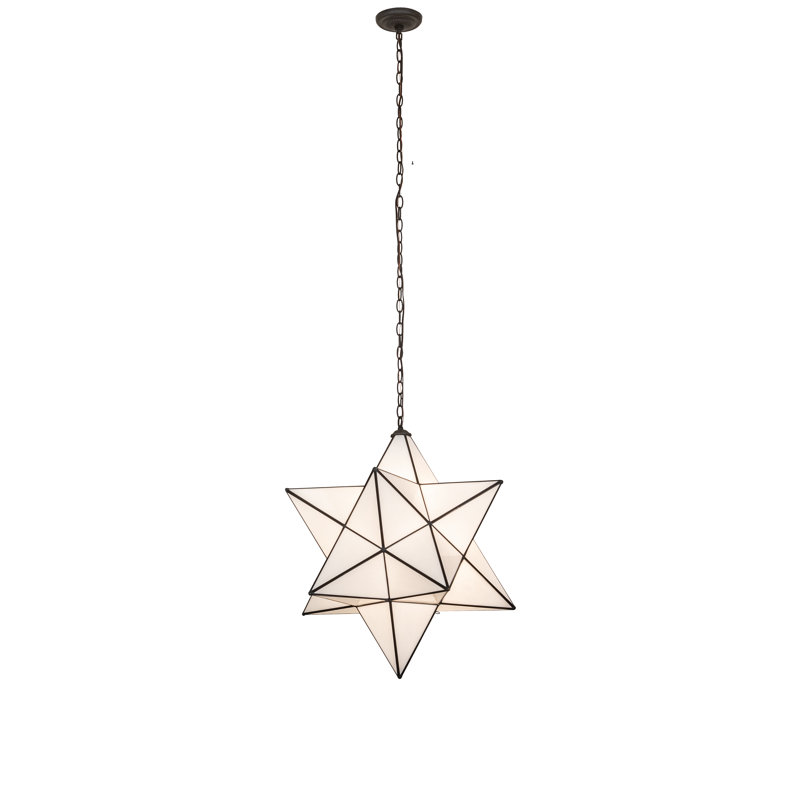 24" Wide Moravian Star Pendant
