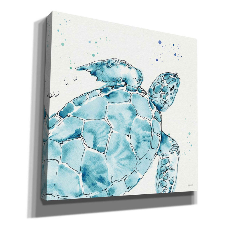 «Deep Sea IX» par Anne Tavoletti, art mural sur toile, H 18 po x l 18 po x P 0,54 po