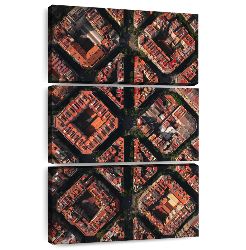 Rues de Barcelone, H 45 po x l 28 po