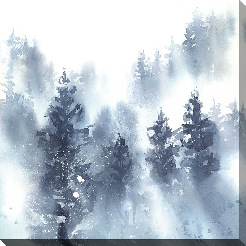 «Misty Forest II (Square)» par Katrina Pete, reproduction, Toile tendue, H 24 po x l 24 po x P 1,5 po