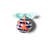 3.93'' Handmade Striped Glass Animals Ball Ornament