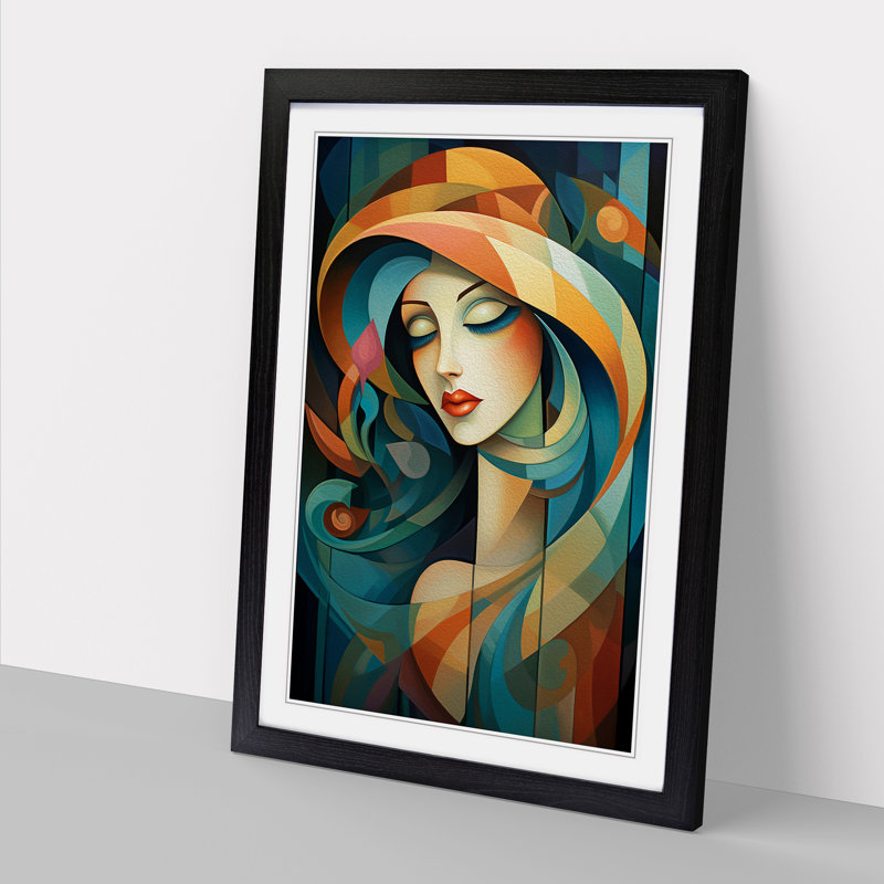 Single Picture Frame Wall Art, 46cm H x 34cm W, Black Framed