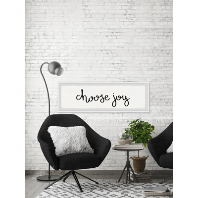 Choose Joy by Marmont Hill - Single Picture Frame Textual Art