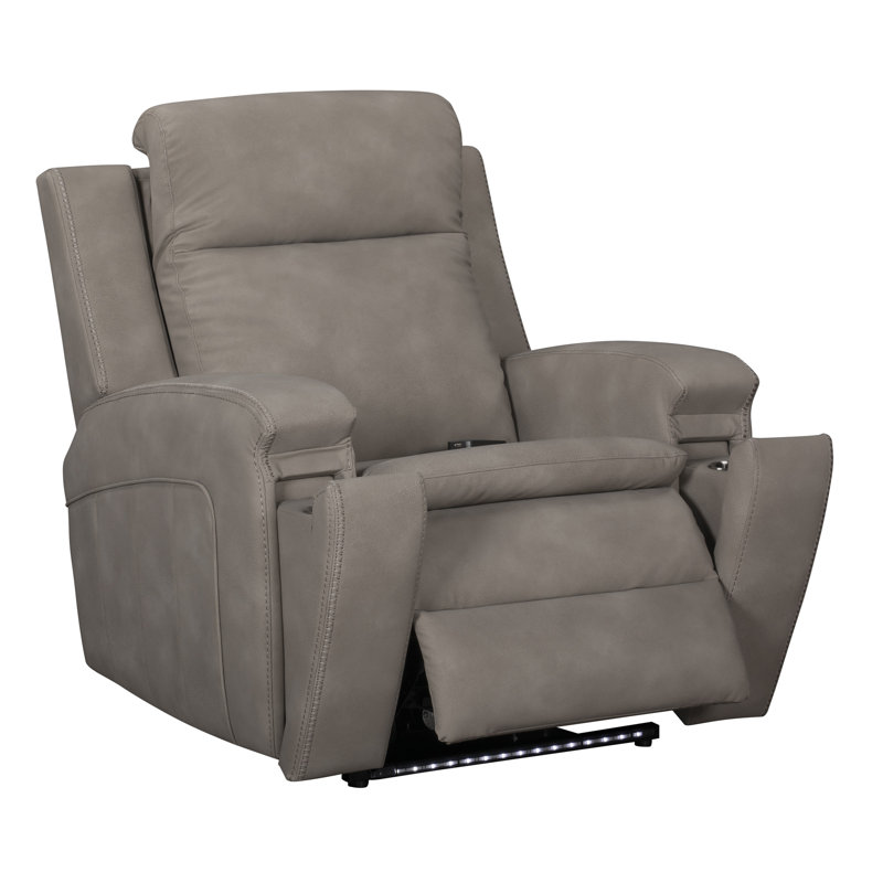 Fauteuil inclinable électrique Aboubakr avec chaleur, massage et glissement automatique, Buffy taupe